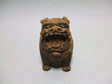 木彫　獅子香炉　（薬師寺伝来）　益田鈍翁　箱　森川如春　旧蔵　高さ　14cm