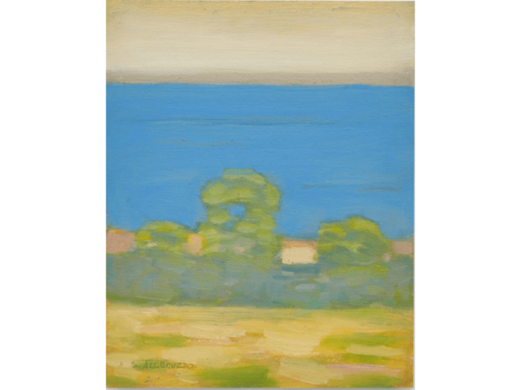 Santi Alleruzzo　Paesaggio con alberi　2004