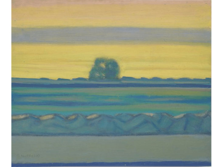 Santi Alleruzzo　Paesaggio con albero　2002