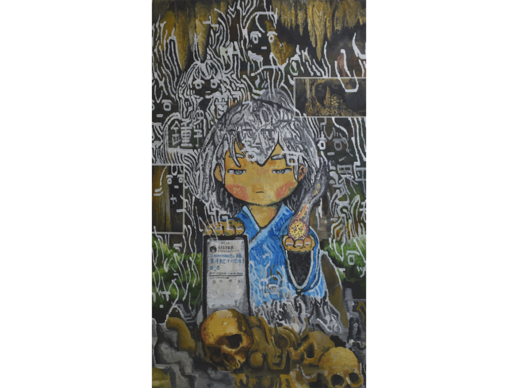 絵画⭐︎題名はだれも知らない 　抽象+ゴシックのこころみ 名もなき実昌「@sanemasa5x#風景・それと・その他のಠ_ಠ」 - art