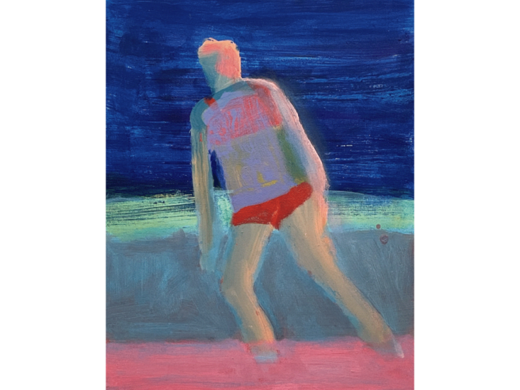Katherine Bradford　Swimmer At Dusk　2021