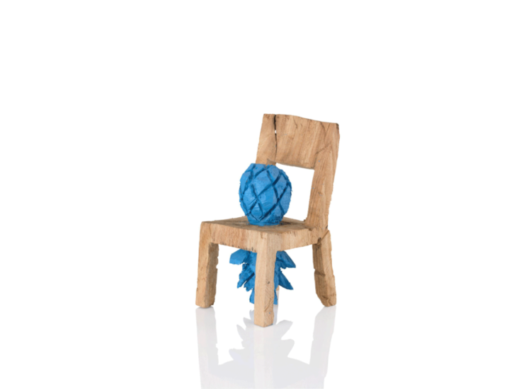 大平 龍一　Blue pineapple chair study　2022