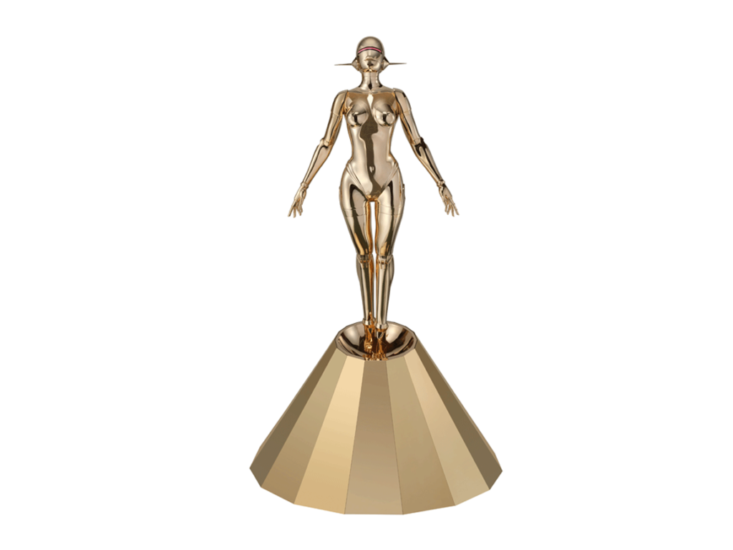 空山 基　Sexy Robot Floating Bronze　2021