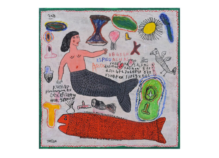 © Yunizar, Putri Duyung dan Ikan Merah (Mermaid & Red Fish), 2023, Courtesy of Gajah Gallery