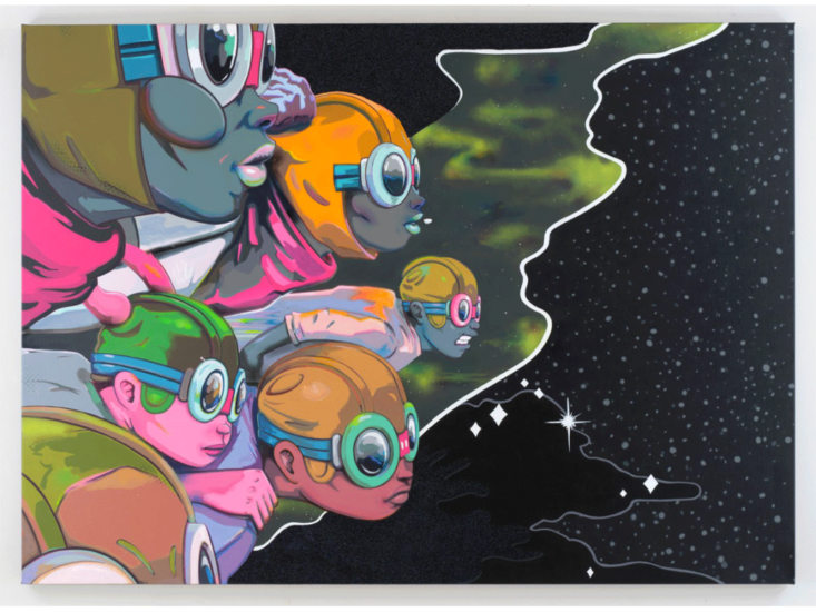 Hebru Brantley　And We'll Drift Away Pt 2　2020