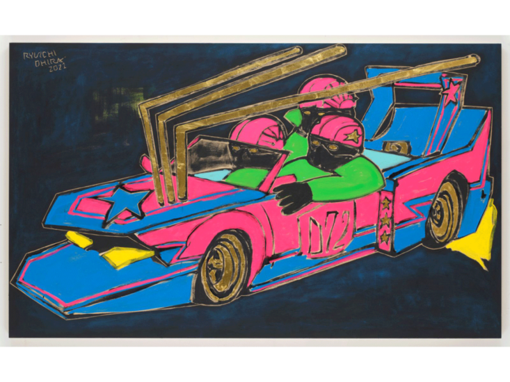 大平 龍一　black feed with bosozoku car　2021