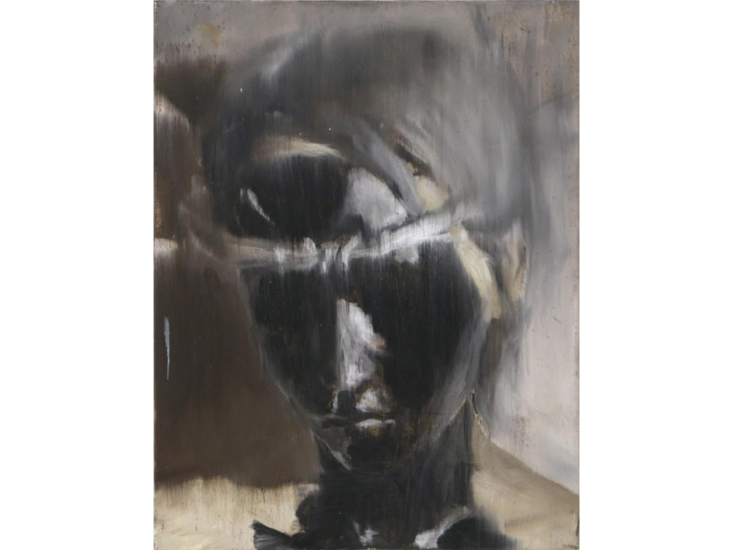 川田龍　untitled（泥/黒1）　2023