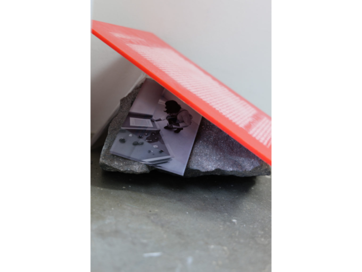 Brooke Amity Stamp　a satellite, a letter, a rock, a s c ore　2017
