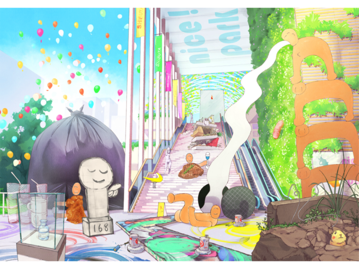 Chim↑Pom　"グランドオープン" 展完成予想図　2018