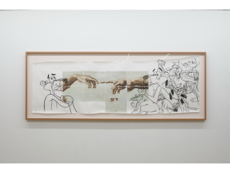 Simon Fujiwara　Pink Panther vs The Sistine Chapel