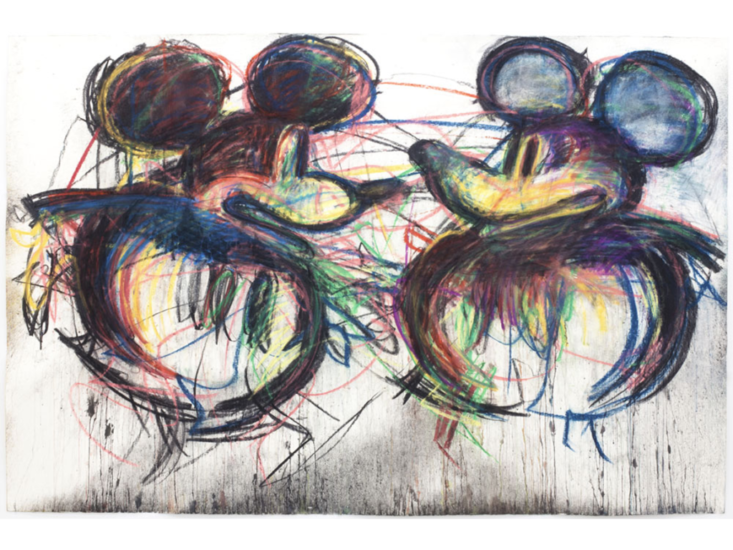 Joyce Pensato　Underground Mickeys　2019