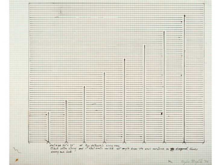 宮本和子　Musical Wall Piece for Ryo Watanabe's Livingroom　1979