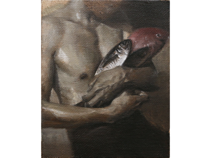 川田龍　Untitled (jack mackerel, sea bream)　2021