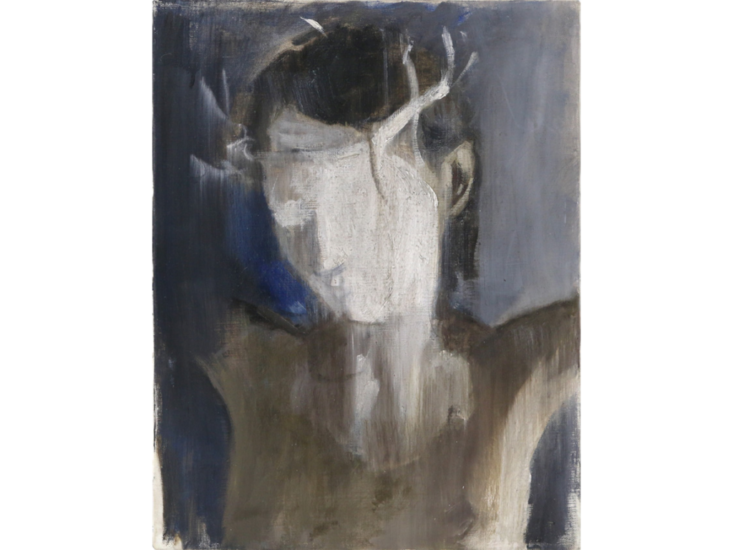 川田龍　untitled（泥/白1）　2023