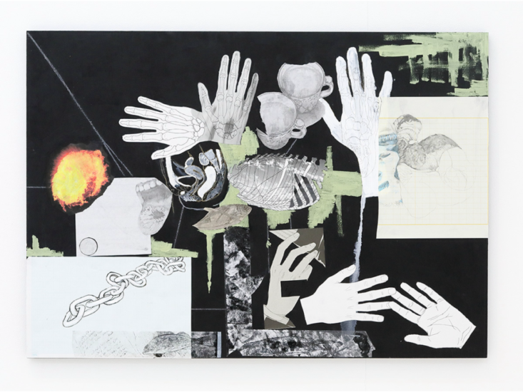 Sarah Abu Abdallah　"#4 Level-handed Symptoms Painting 3"　2017
