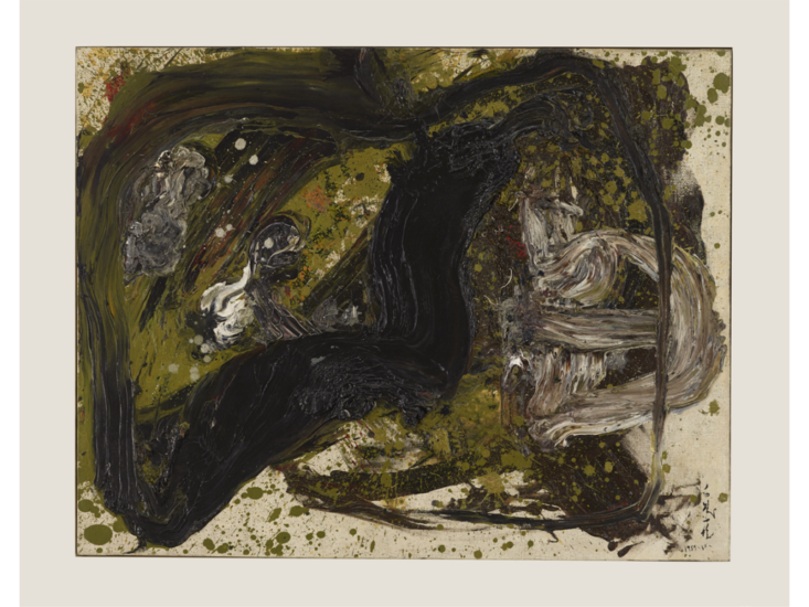 白髪一雄　作品　1959