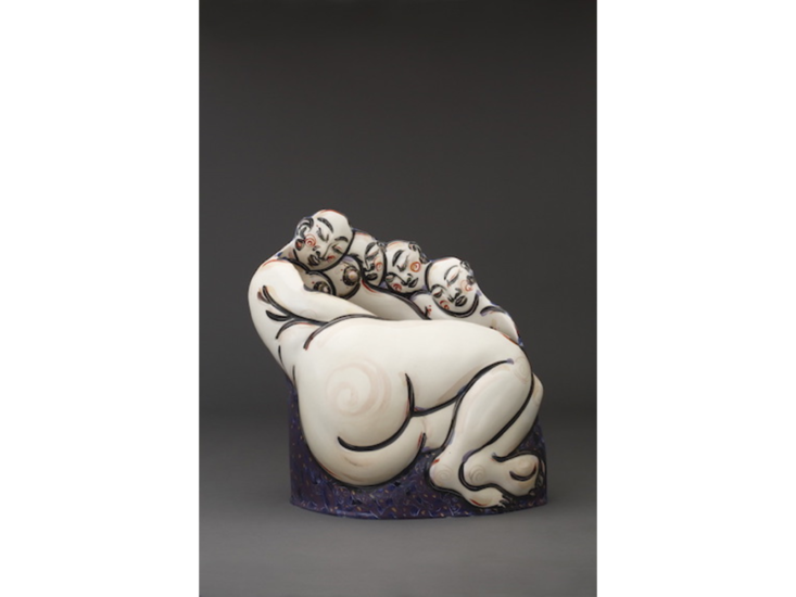 Akio Takamori　Woman with Three Man　1990