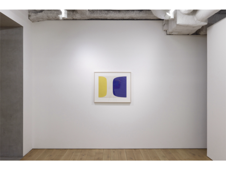 Ellsworth Kelly　Blue and Yellow Curves　1955