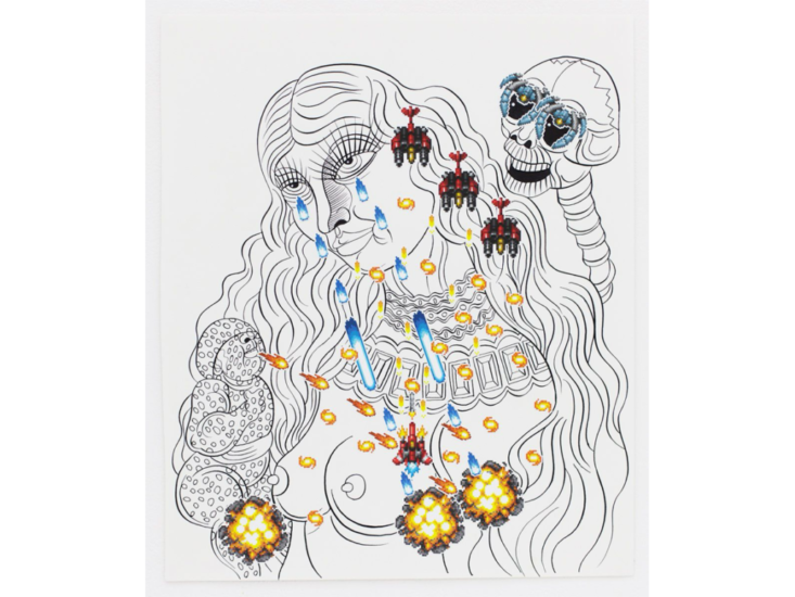 田名網 敬一 , Oliver Peyne　Untitled_10　2015