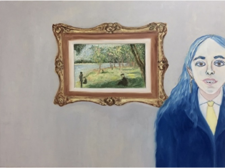 依田洋一郎　Study for A Sunday on la Latte　2021