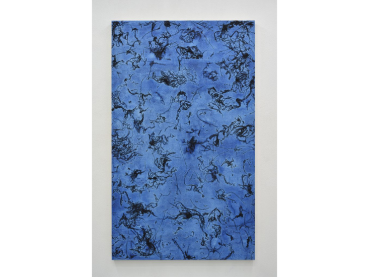 髙畠依子　Dust, prussian blue　2017
