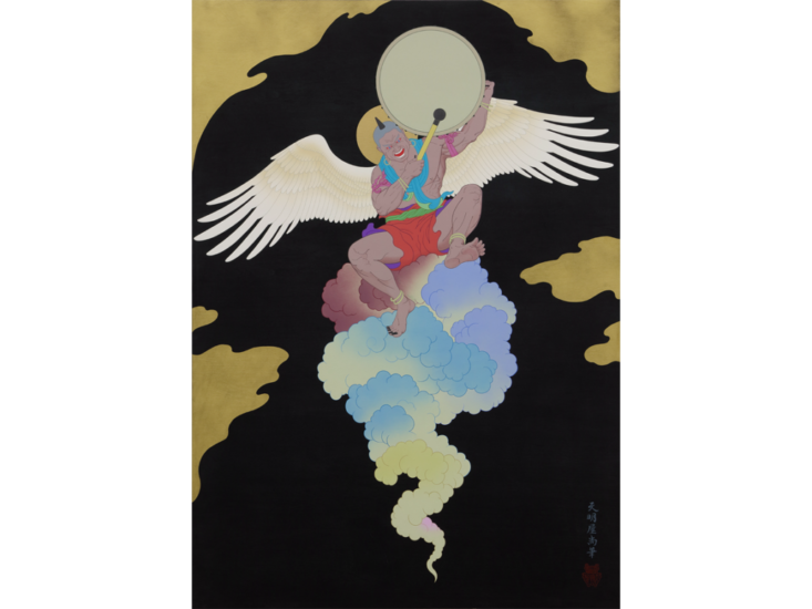 天明屋尚　雷神　2019