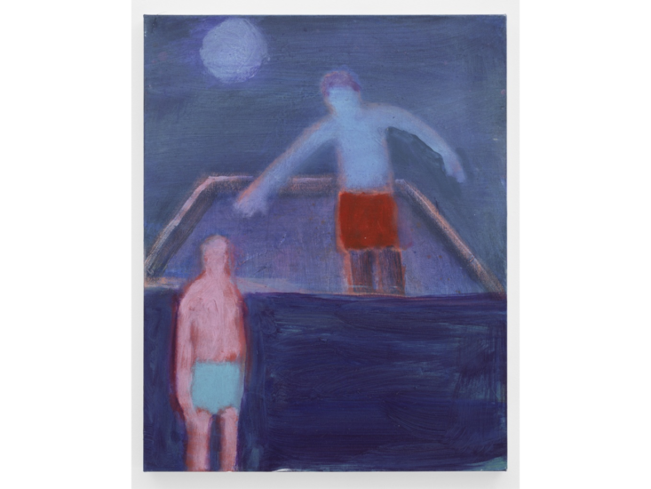 Katherine Bradford　Moon Over Pool　2021
