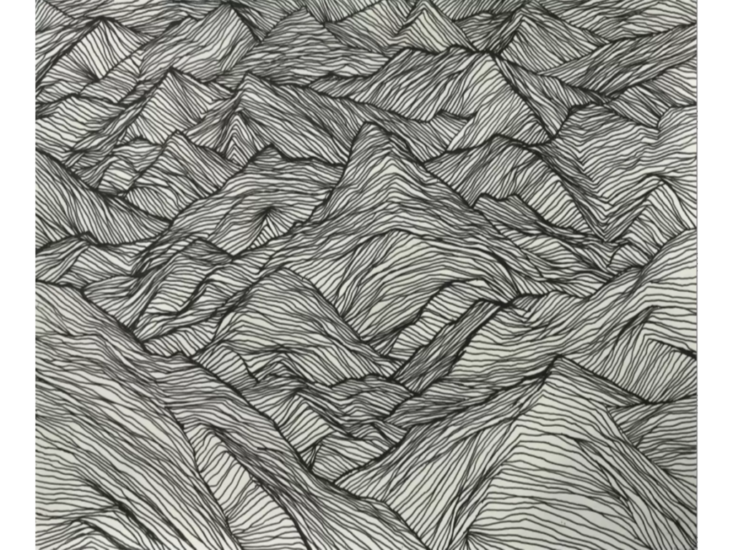 藤原康博　山の敷居　2020