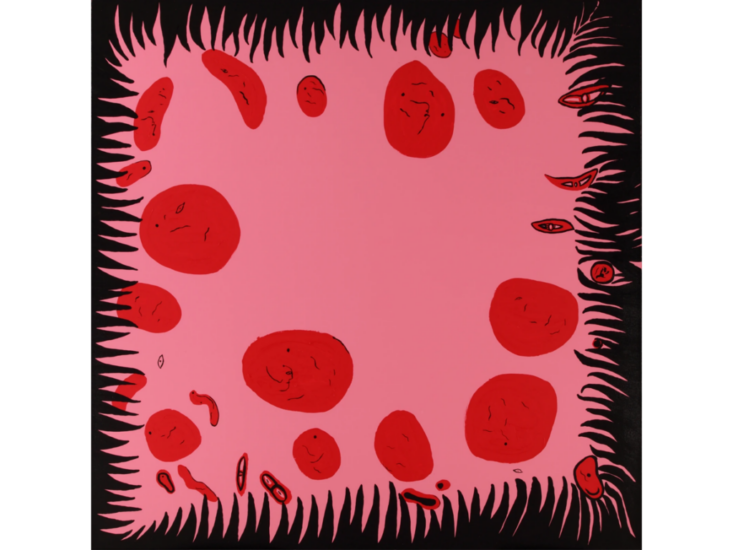 草間彌生　A Chat in the Universe　2010