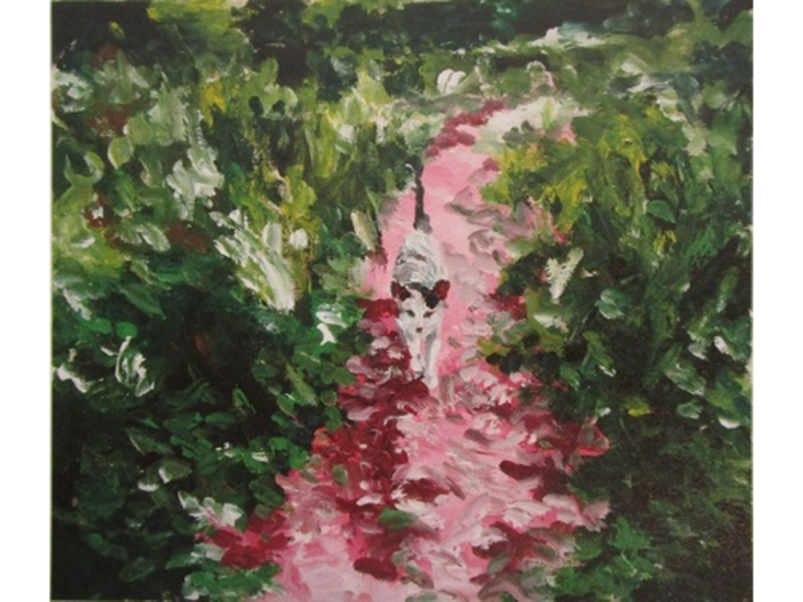 横尾忠則　桜の道　2025