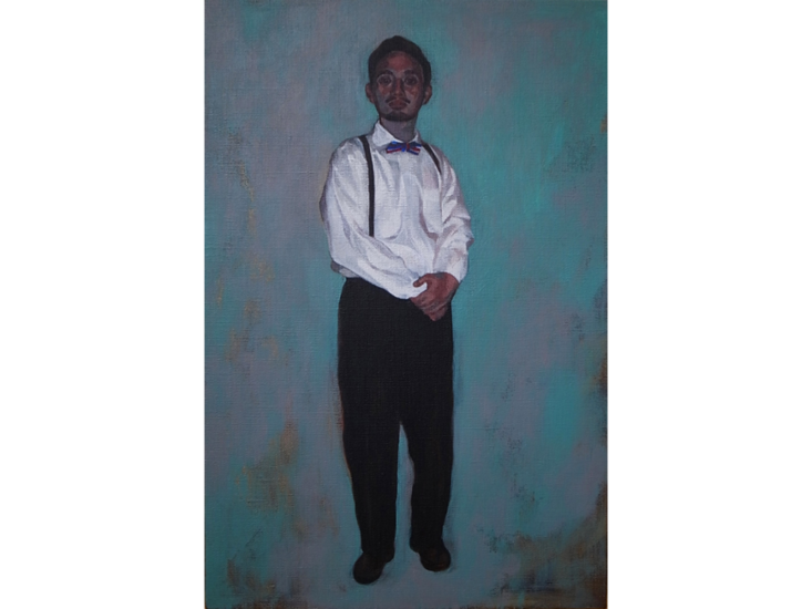 奈良エナミ　Man Wearing a Bow Tie　2013