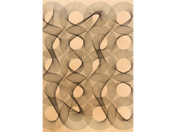 宮本和子　Study of Lines in Ring #3　1976