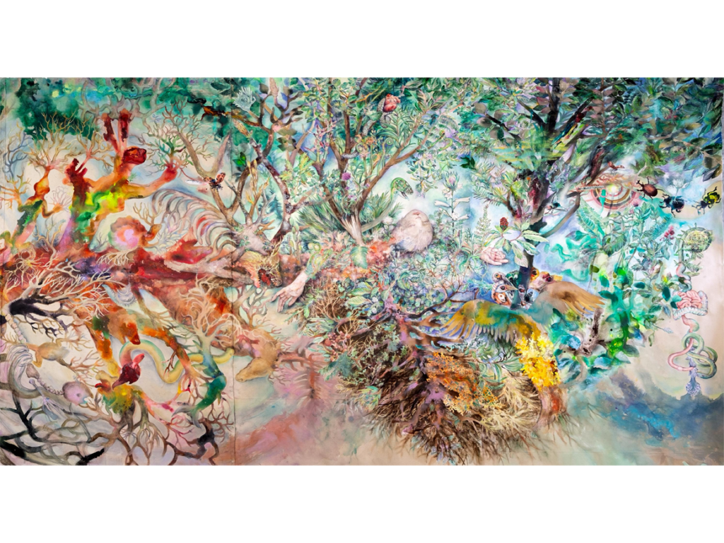 【真作】絵画　技法不明　キリコ風オマージュ絵画　幾何都市の静寂　X109 大小島真木「渦き Resonant Wounds」 - art-index.net