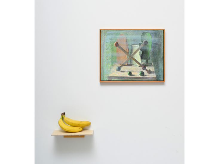 千葉正也　絵画と野菜 #14（林を抜けた広場）　2025