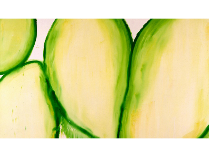 丸山直文　untitled（緑葉）　1990