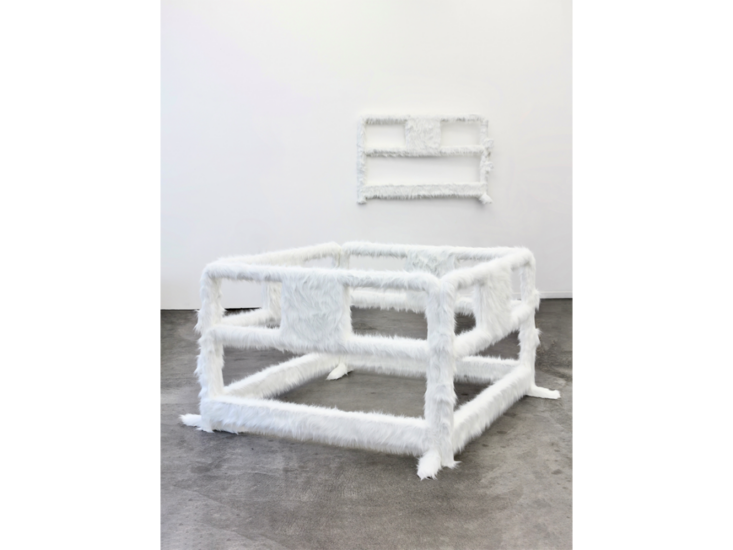 Martin Margiela　Front: BARRIER Sculpture (white) ／ Back: BARRIER Mural (white)　2024