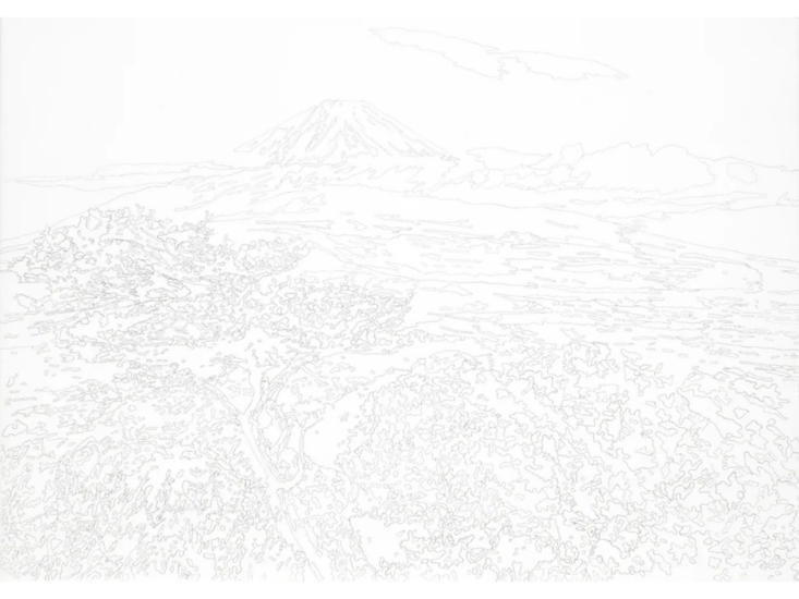 烏丸由美　Facing Histories N.100 松とフジヤマ　2015