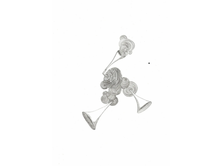 さわひらき　memoria paralela (3 horns)　2019
