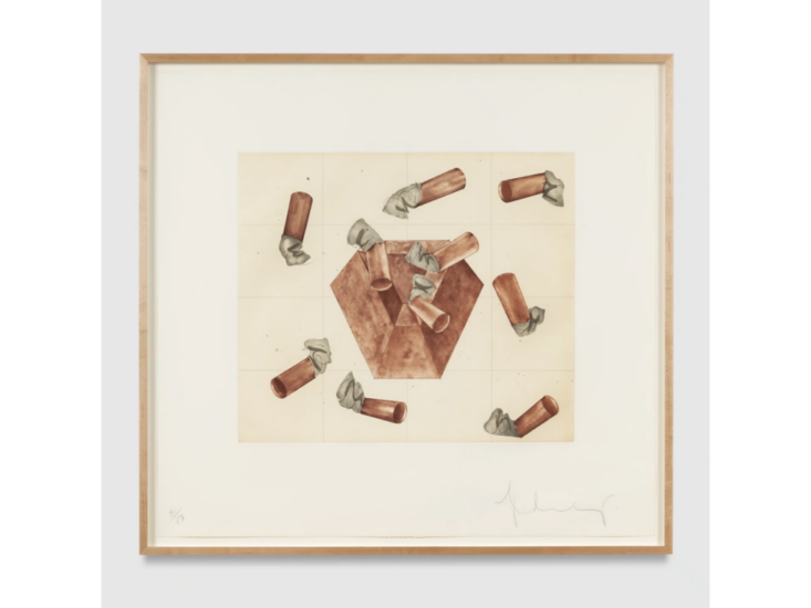 Claes Oldenburg　Study for Steel and Lead Ashtray　1976