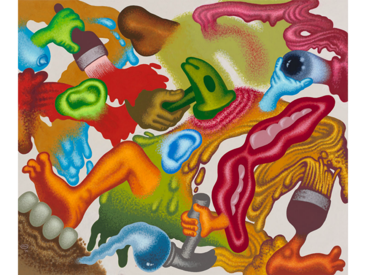 Peter Saul　Untitled　2019