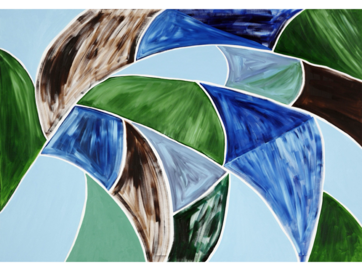 Benjamin Butler　Untitled (Blue, Green, Brown)　2010