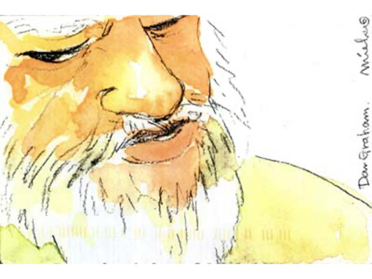Dan Graham　portrait by Mieko Meguro　2010