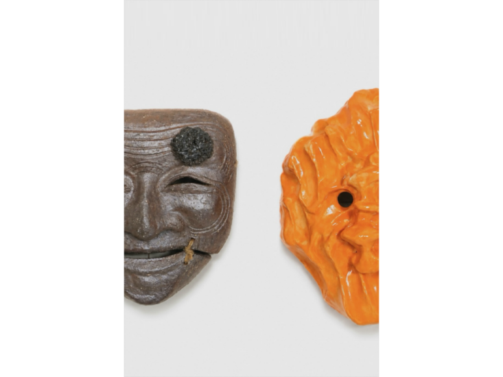 米村竜光　left) 白式尉写 , right) self portrait vessel　2026