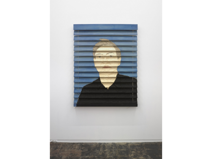 Stephan Balkenhol　face on blind　2011